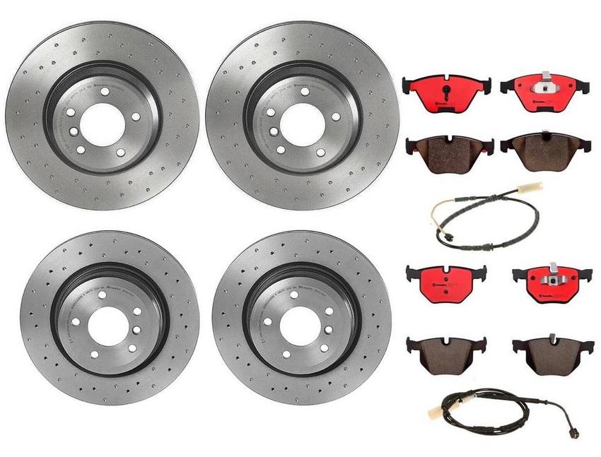 BMW Brembo Brake Kit – Pads &  Rotors Front and Rear (348mm/336mm) (Xtra) (Ceramic) 34356792565 – Brembo 3085045KIT