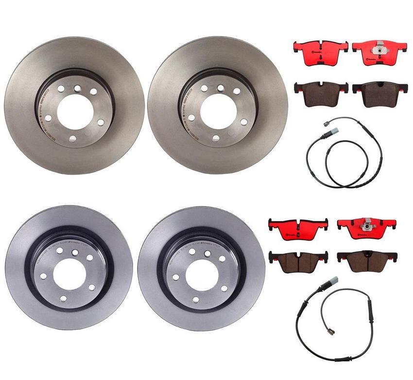 BMW Brembo Brake Kit – Pads &  Rotors Front and Rear (312mm/300mm) (Ceramic) 34216873093 – Brembo 3086684KIT