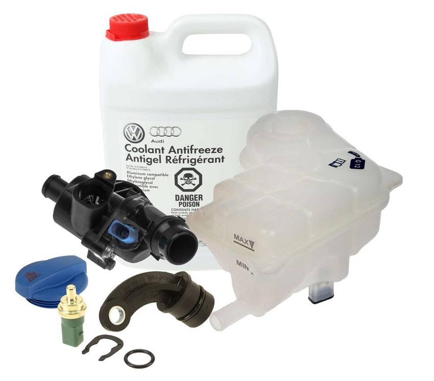 Audi Engine Coolant Thermostat Kit N90316802 – Euromotiv Kit 3088360KIT