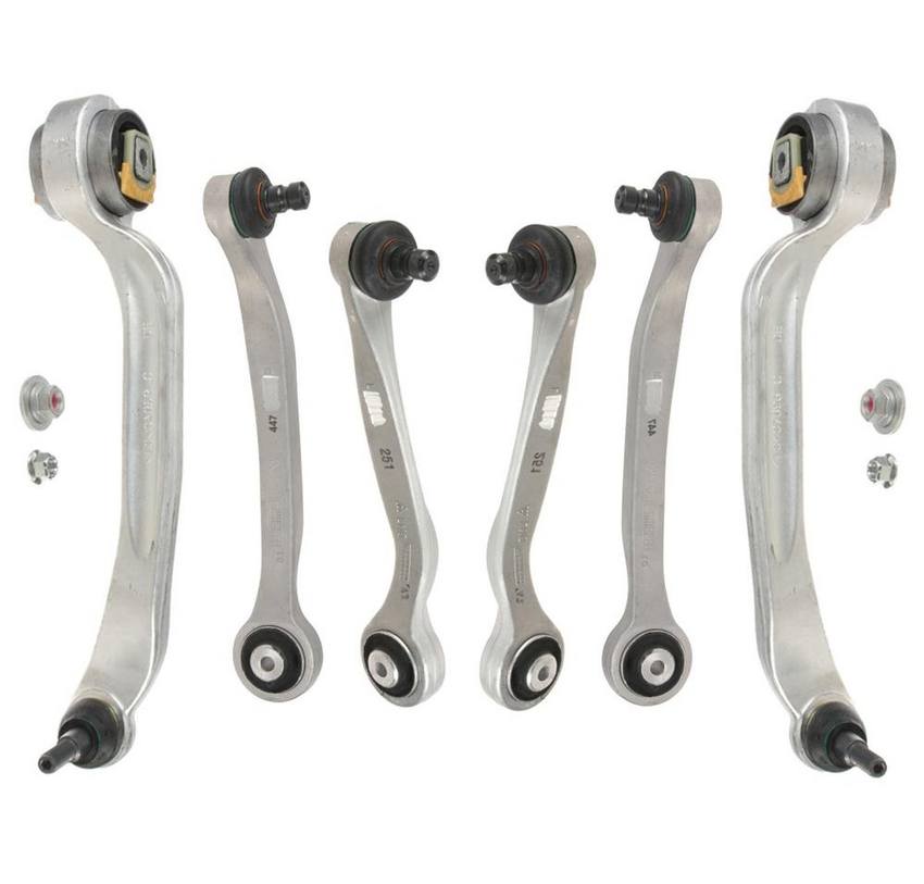 Audi Suspension Control Arm Kit – Front (Upper and Lower) (Forward and Rearward) 4E0407694N – Lemfoerder 3088362KIT