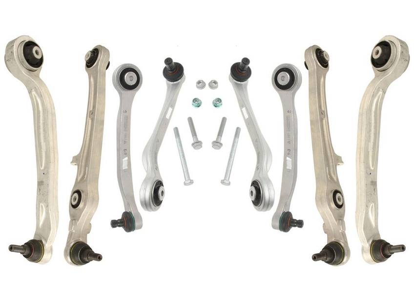 Audi Suspension Control Arm Kit – Front (8 Pieces) 4F0407694H – Lemfoerder 3088384KIT