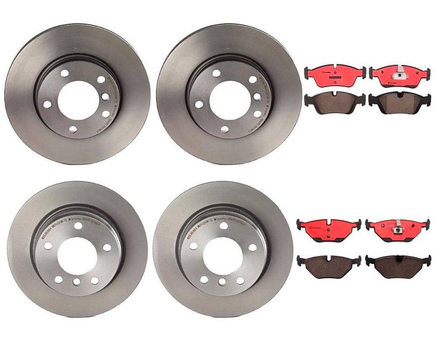 Brembo Brake Pads and Rotors Kit – Front and Rear (286mm/280mm) (Ceramic)