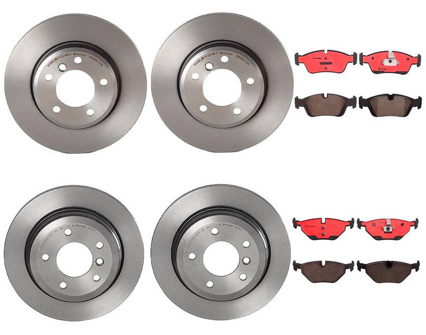 BMW Brembo Brake Kit – Pads &  Rotors Front and Rear (300mm/294mm) (Ceramic) 34216864044 – Brembo 3089037KIT