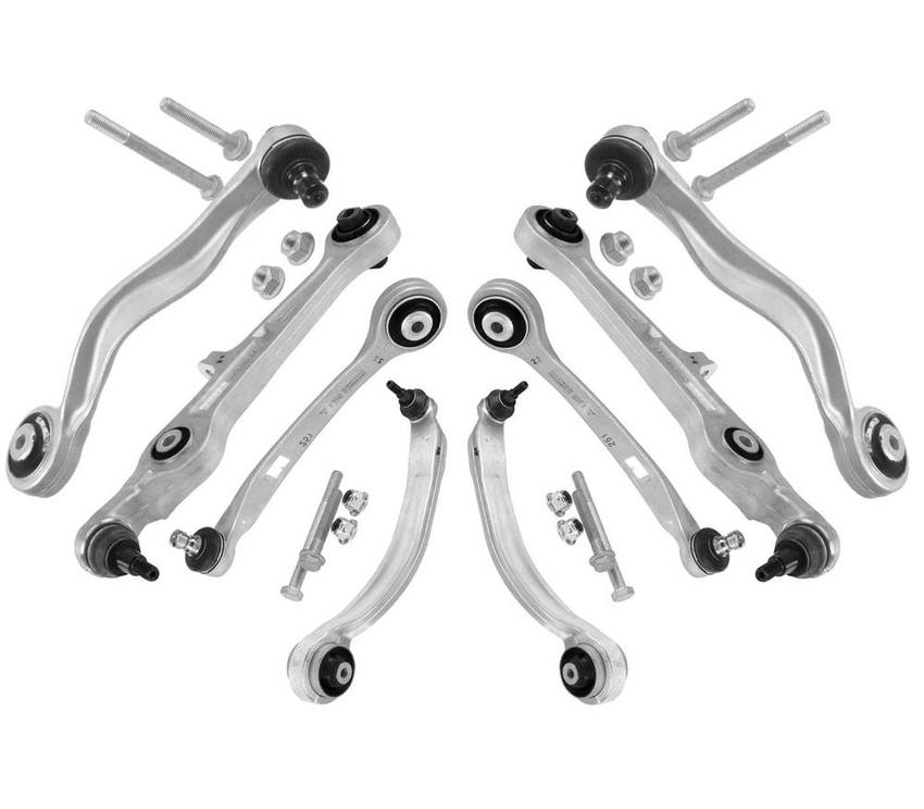 Audi Suspension Control Arm Kit – Front (8 Pieces) 8E0407694AL – Lemfoerder 3089273KIT