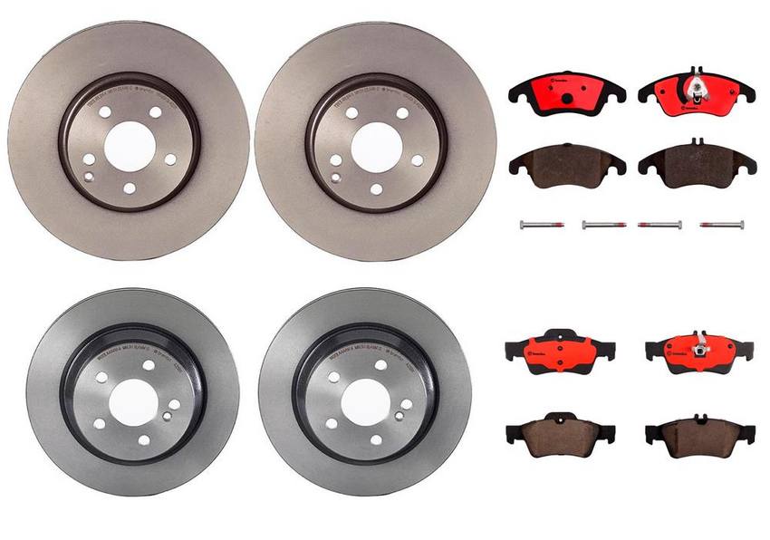 Brembo Brake Pads and Rotors Kit – Front and Rear (322mm/300mm) (Ceramic)