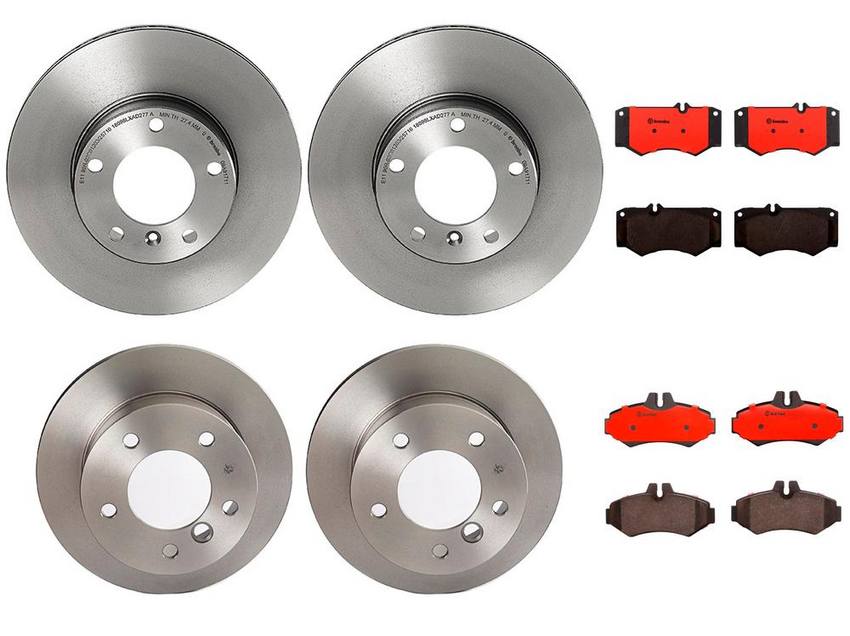 Brembo Brake Pads and Rotors Kit – Front and Rear (315mm/272mm) (Ceramic)