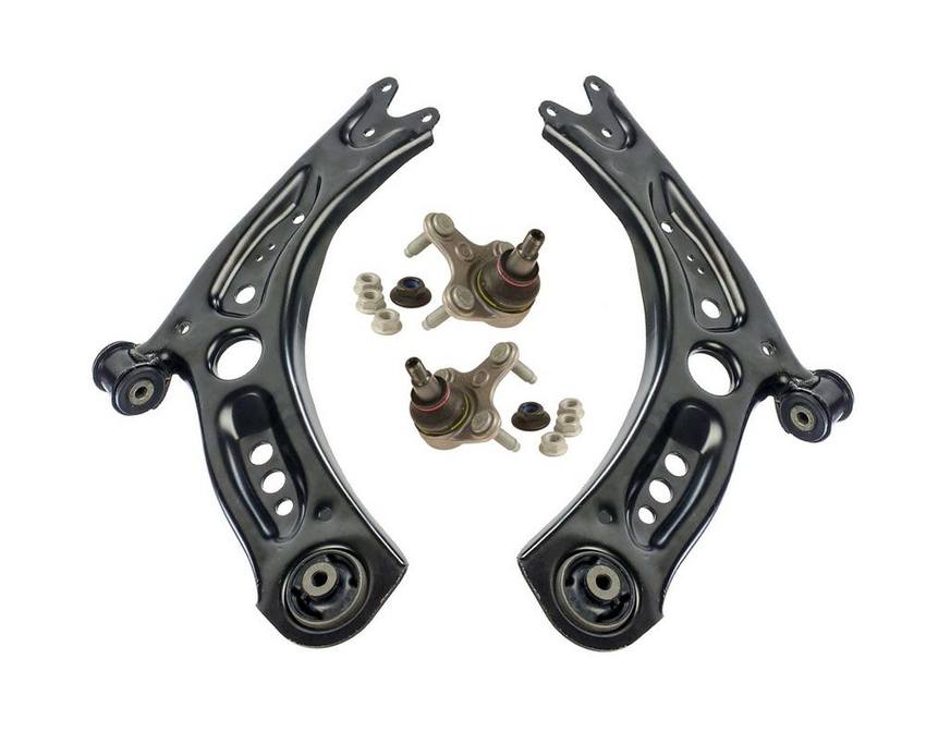 Audi VW Suspension Control Arm Kit – Front (Driver and Passenger Side) 5Q0407152R – Lemfoerder 3089469KIT