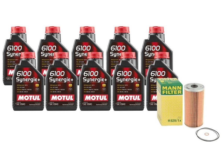 Mercedes Engine Oil Change Kit – Motul 119180000967 (10W-40) (Synergie+ 6100)