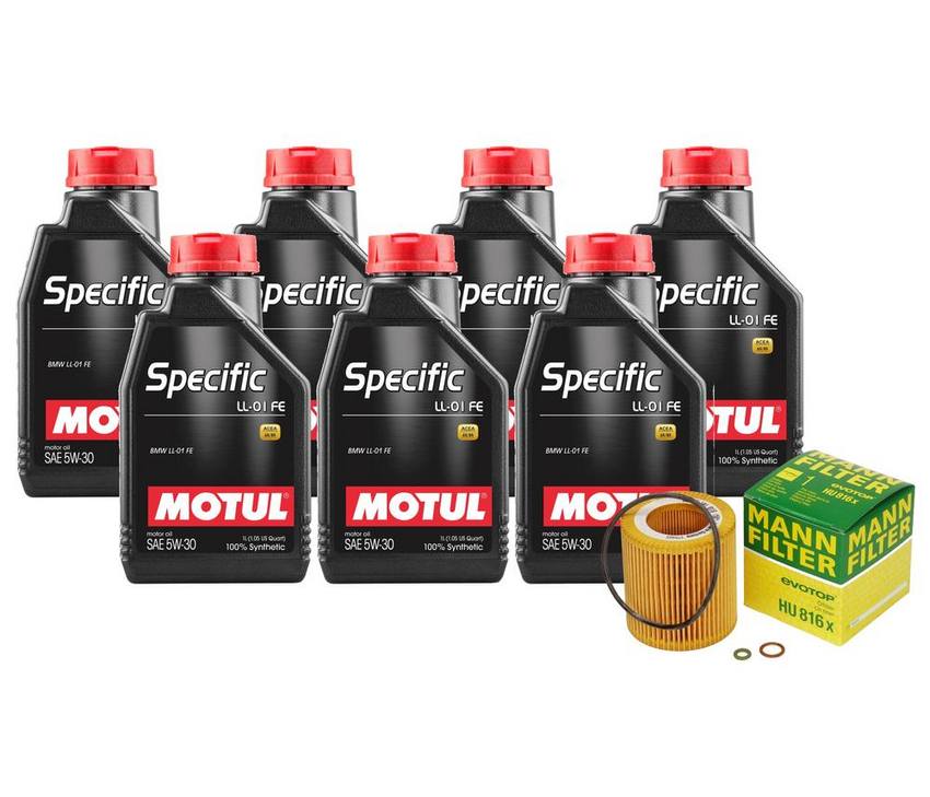 BMW Engine Oil Change Kit – Motul 11427953129 (5W-30) (SPECIFIC LL-01 FE)