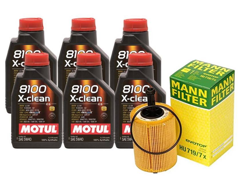 VW Engine Oil Change Kit – Motul 071115562C (5W-40) (X-CLEAN 8100)