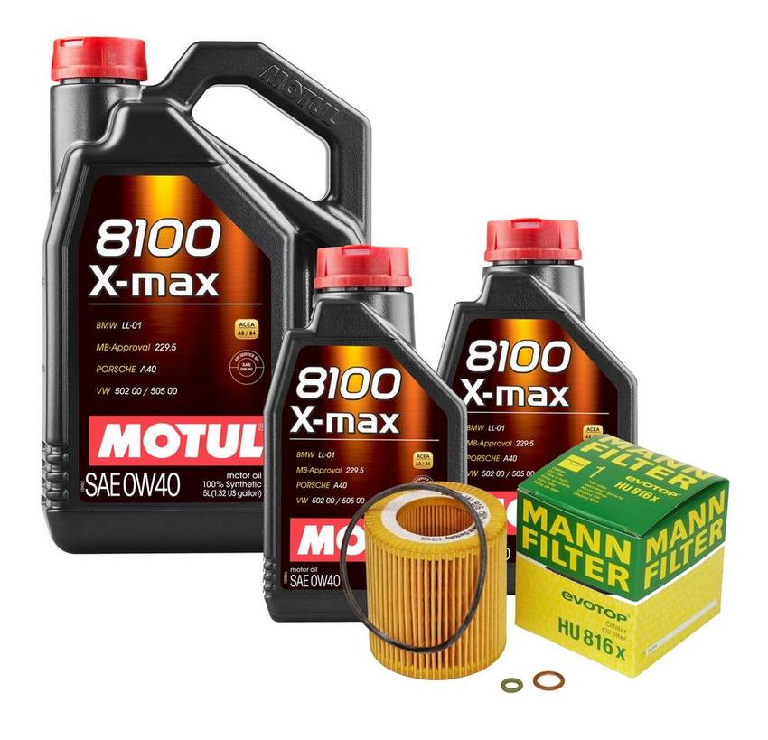 BMW Engine Oil Change Kit – Motul 11427953129 (0W-40) (X-MAX 8100)