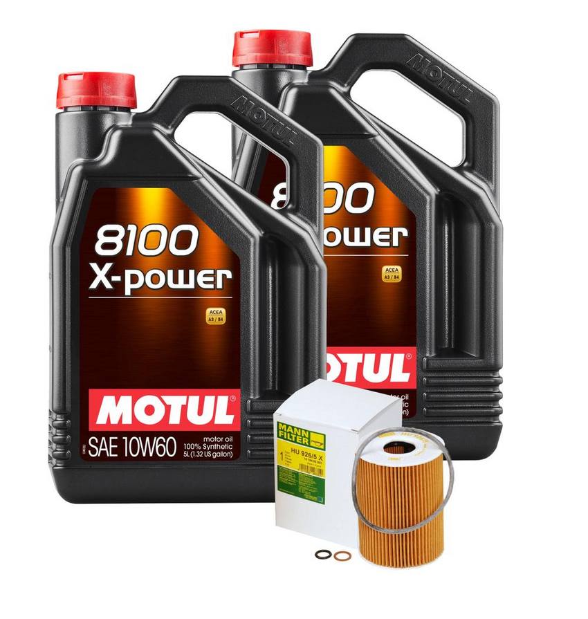 BMW Engine Oil Change Kit – Motul 11427840594 (10W-60) (X-POWER 8100)