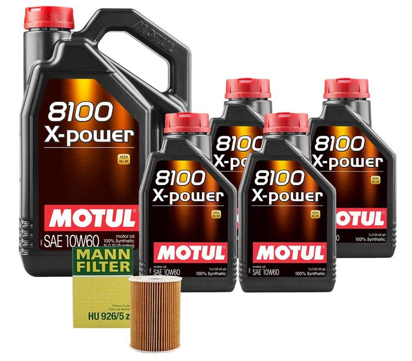 BMW Engine Oil Change Kit – Motul 078115561J (10W-60) (X-POWER 8100)