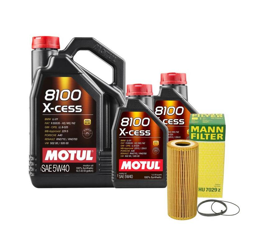 Porsche Engine Oil Change Kit – Motul 06E115562C (5W-40) (X-CESS 8100)