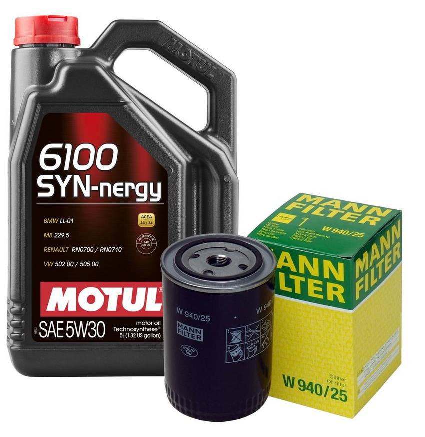 VW Engine Oil Change Kit – Motul 068115561B (5W-30) (SYN-NERGY 6100)