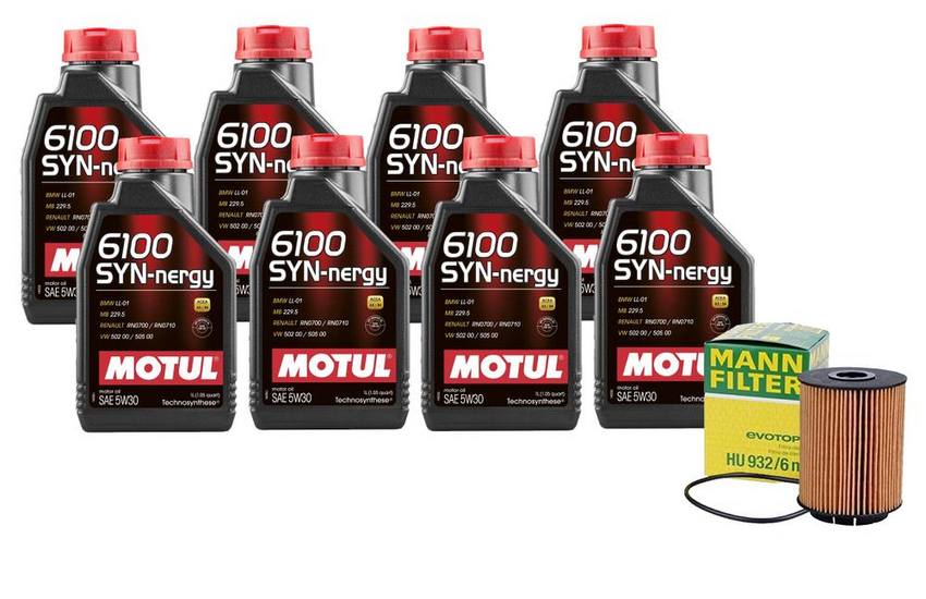 Audi Engine Oil Change Kit – Motul (5W-30) (SYN-NERGY 6100)