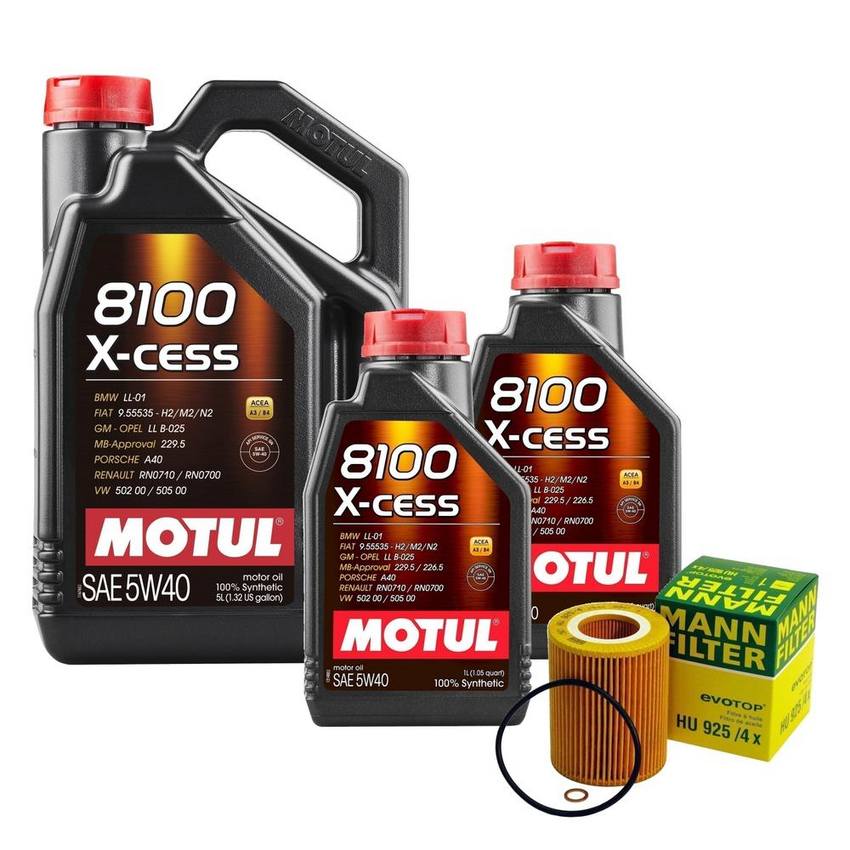 BMW Engine Oil Change Kit – Motul 11427512300 (5W-40) (X-CESS 8100)