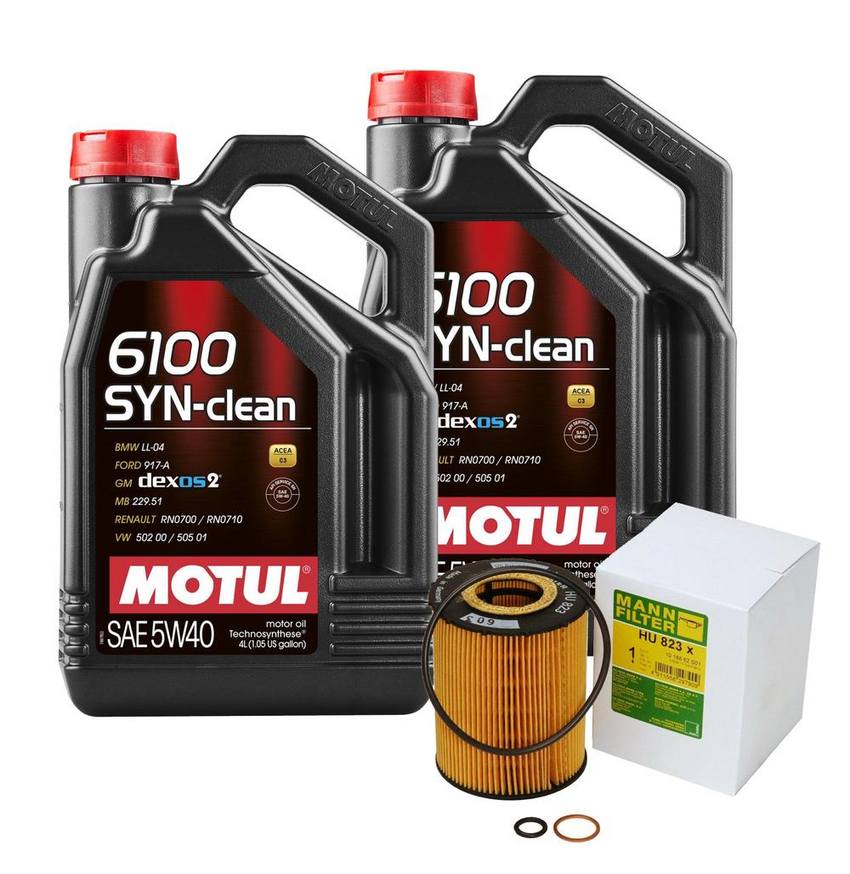 BMW Engine Oil Change Kit – Motul 11427542021 (5W-40) (SYN-CLEAN 6100)