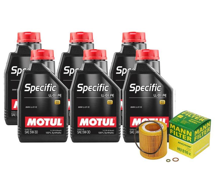 BMW Engine Oil Change Kit – Motul 11427953129 (5W30) (SPECIFIC LL-01 FE)