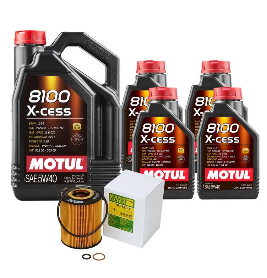 BMW Engine Oil Change Kit – Motul 11427542021 (5W-40) (X-CESS 8100)