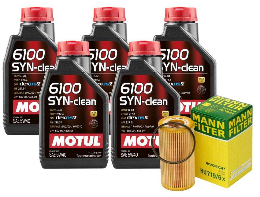 Motul Engine Oil Change Kit – (5W-40) (SYN-CLEAN 6100)