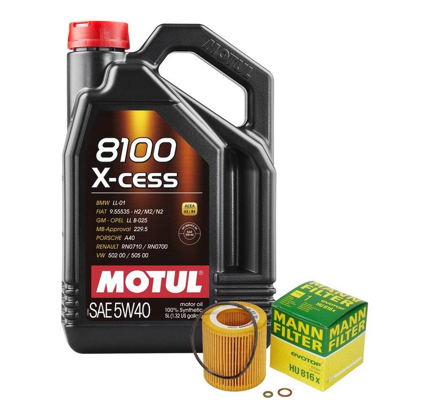 BMW Engine Oil Change Kit – Motul 11427953129 (5W-40) (X-CESS 8100)