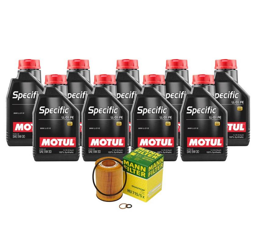 BMW Engine Oil Change Kit – Motul 11427511161 (5W-30) (SPECIFIC LL-01 FE)