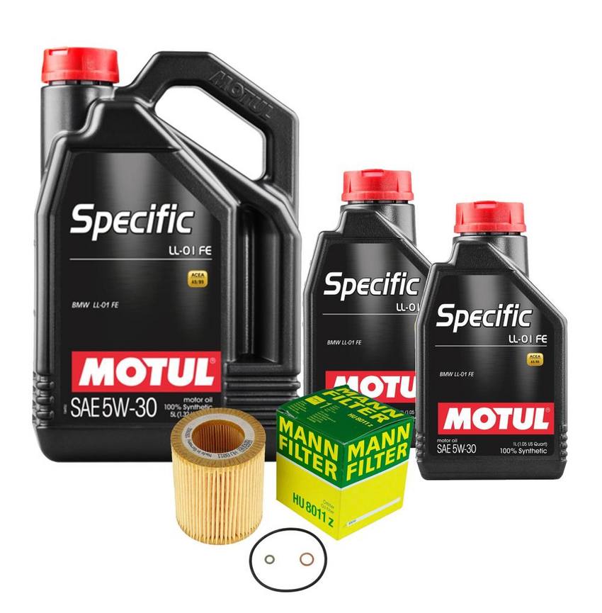 BMW Engine Oil Change Kit – Motul 11427854445 (5W-30) (SPECIFIC LL-01 FE)