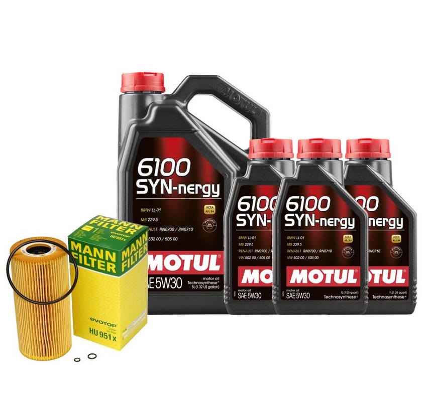 Mercedes Engine Oil Change Kit – Motul 6061800109 (5W-30) (SYN-Nergy 6100)