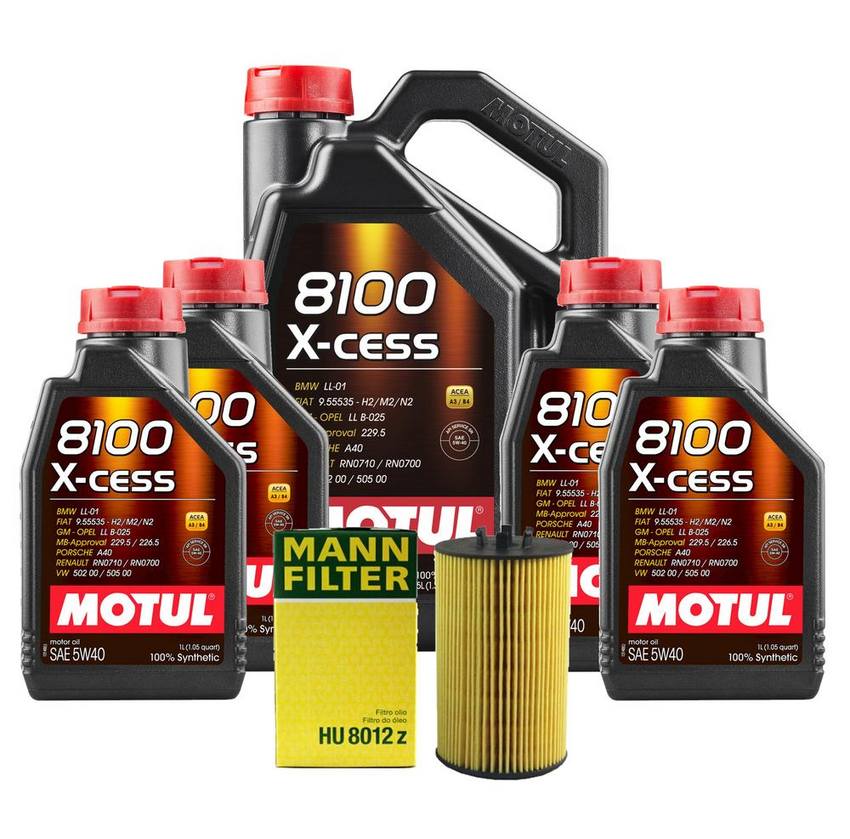 Mercedes Engine Oil Change Kit – Motul 0001803009 (5W-40) (X-Cess 8100)