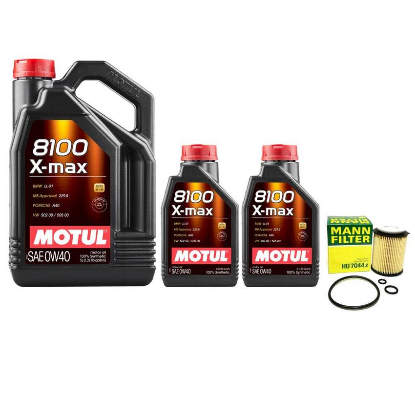 Mercedes Engine Oil Change Kit – Motul (0W-40) (X-Max 8100)