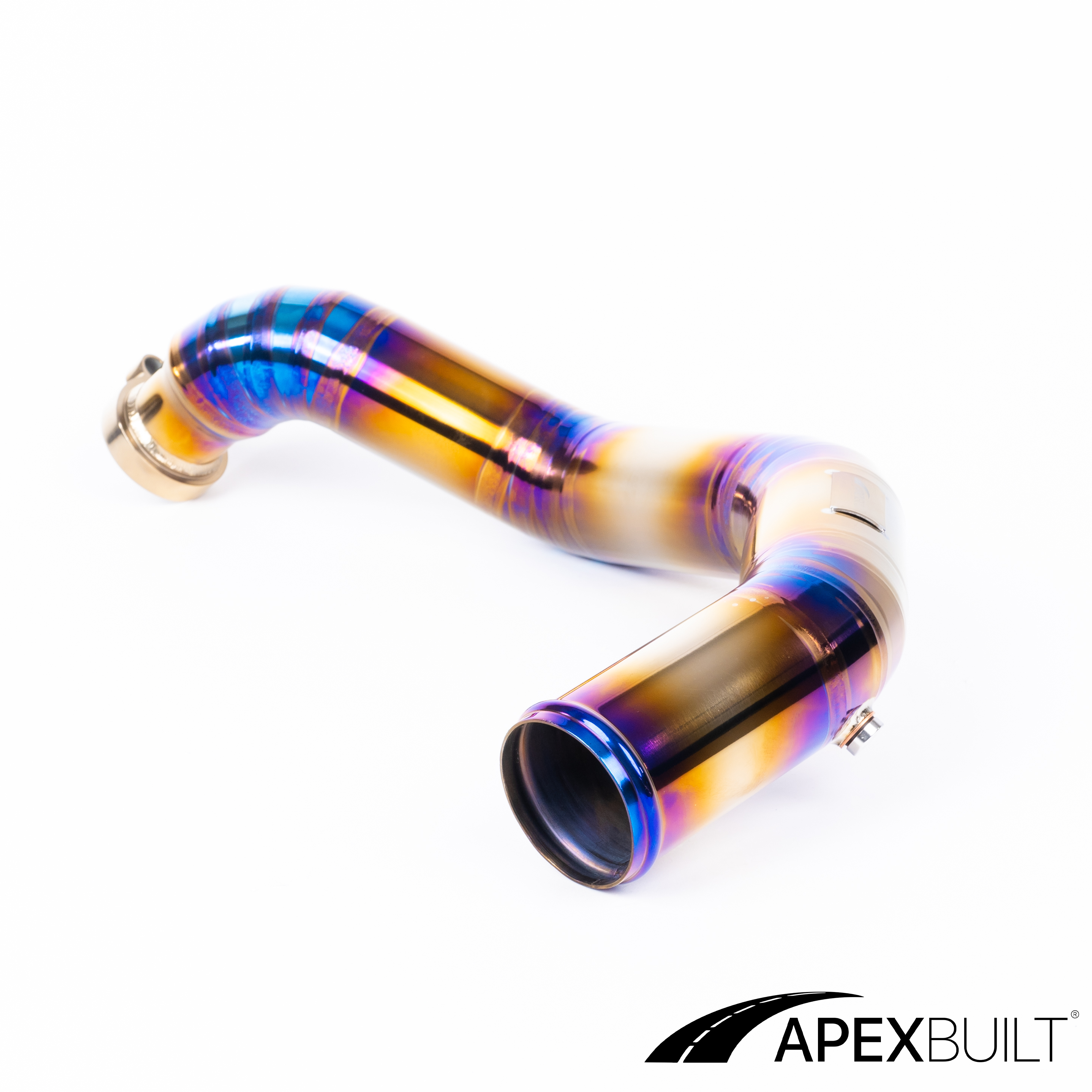 ApexBuilt® BMW F87 M2C, F80 M3, & F82/F83 M4 Titanium Charge Pipe Kit (S55, 2015-20)