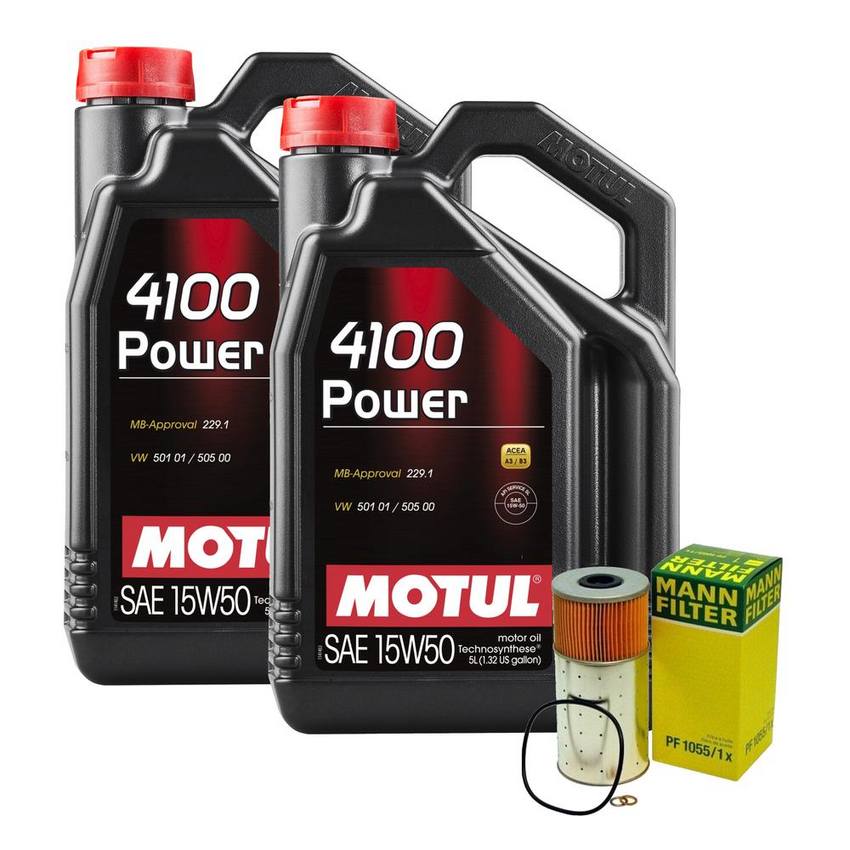 Mercedes Engine Oil Change Kit – Motul 0001802509 (15W-50) (Power 4100)