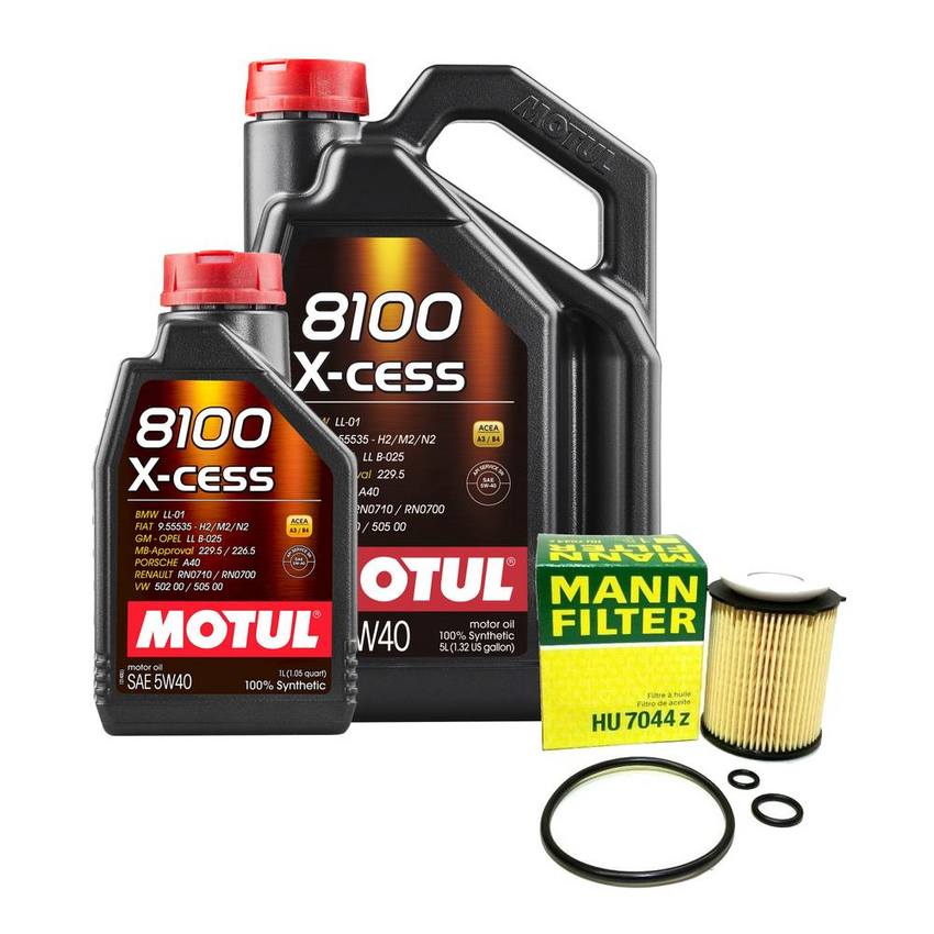 Mercedes Engine Oil Change Kit – Motul (5W-40)  (X-Cess 8100)