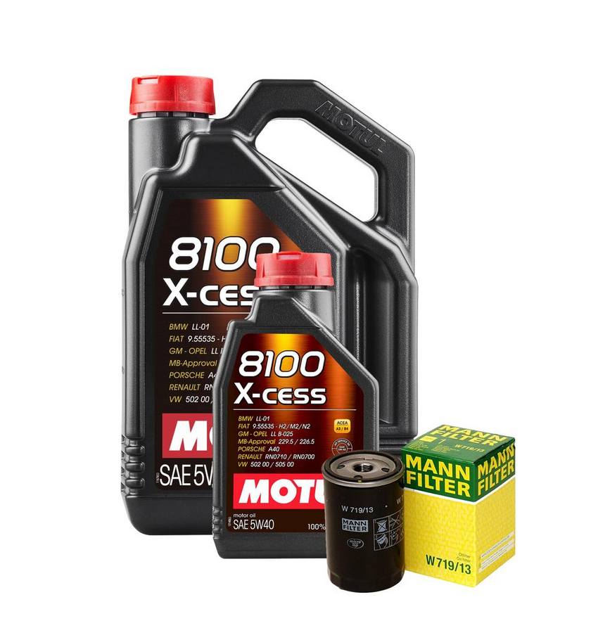 Motul Engine Oil Change Kit – (5W40) (X-CESS 8100)