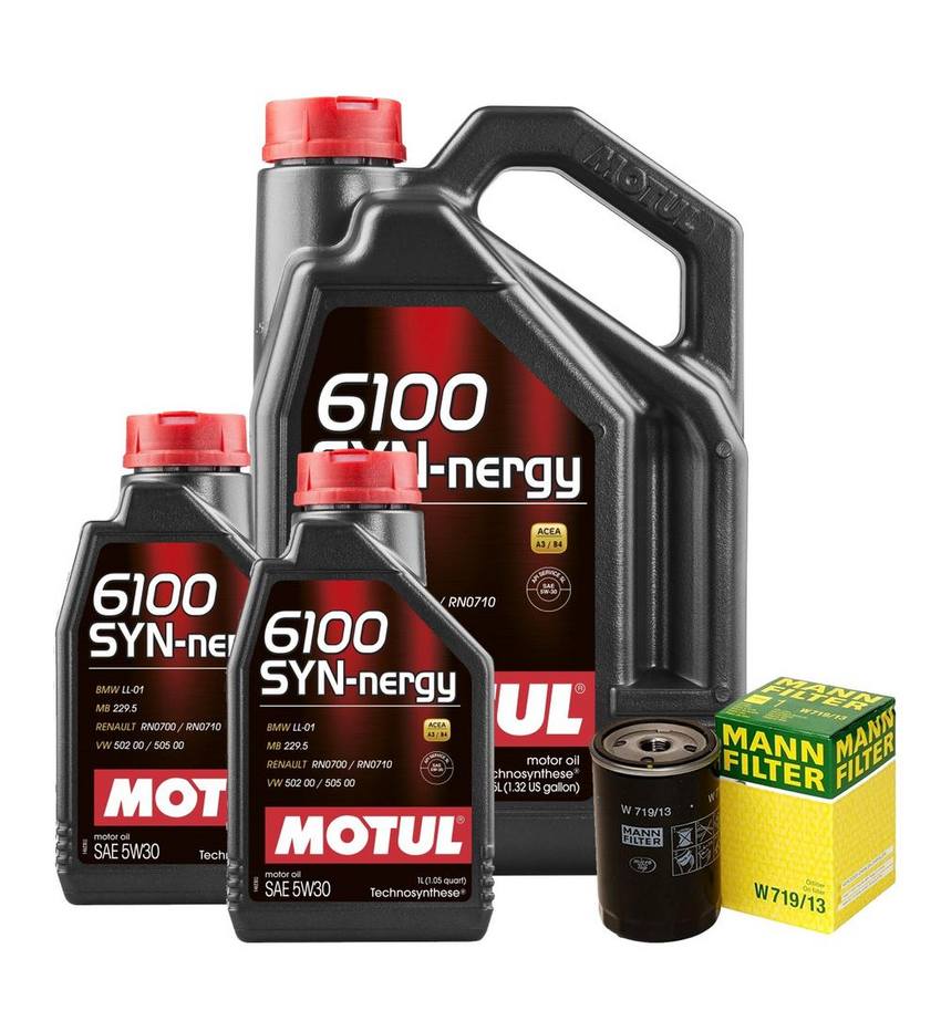 Mercedes Engine Oil Change Kit – Motul 1021840501 (5W30) (SYN-NERGY 6100)