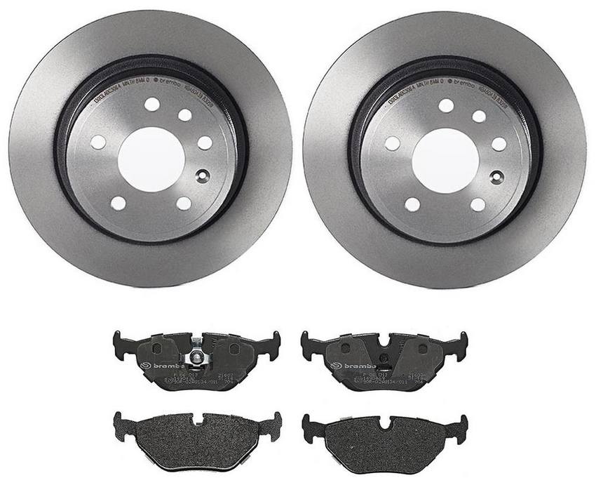 SAAB Brembo Brakes Kit – Pads and Rotors Rear (286mm) (Low-Met) 12763591 – Brembo 3101684KIT