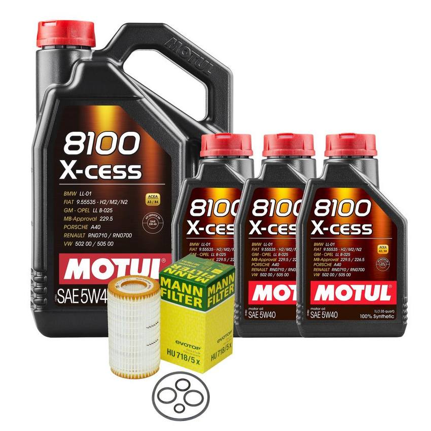 Mercedes Engine Oil Change Kit – Motul 0001802609 (5W40) (X-CESS 8100)