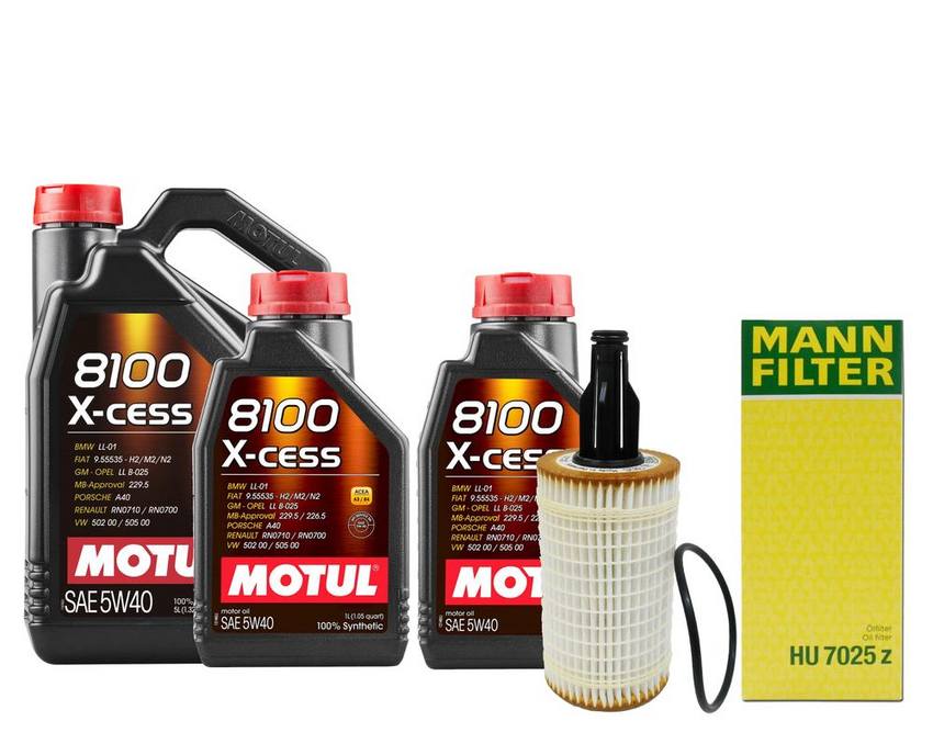 Mercedes Engine Oil Change Kit – Motul 2761800009 (5W40) (X-CESS 8100)