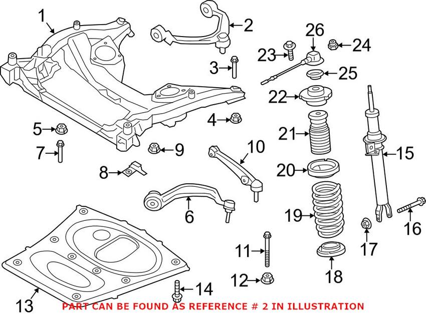 Suspension Control Arm – Front Driver Side (Upper) (With Ball Joint and Bushing)