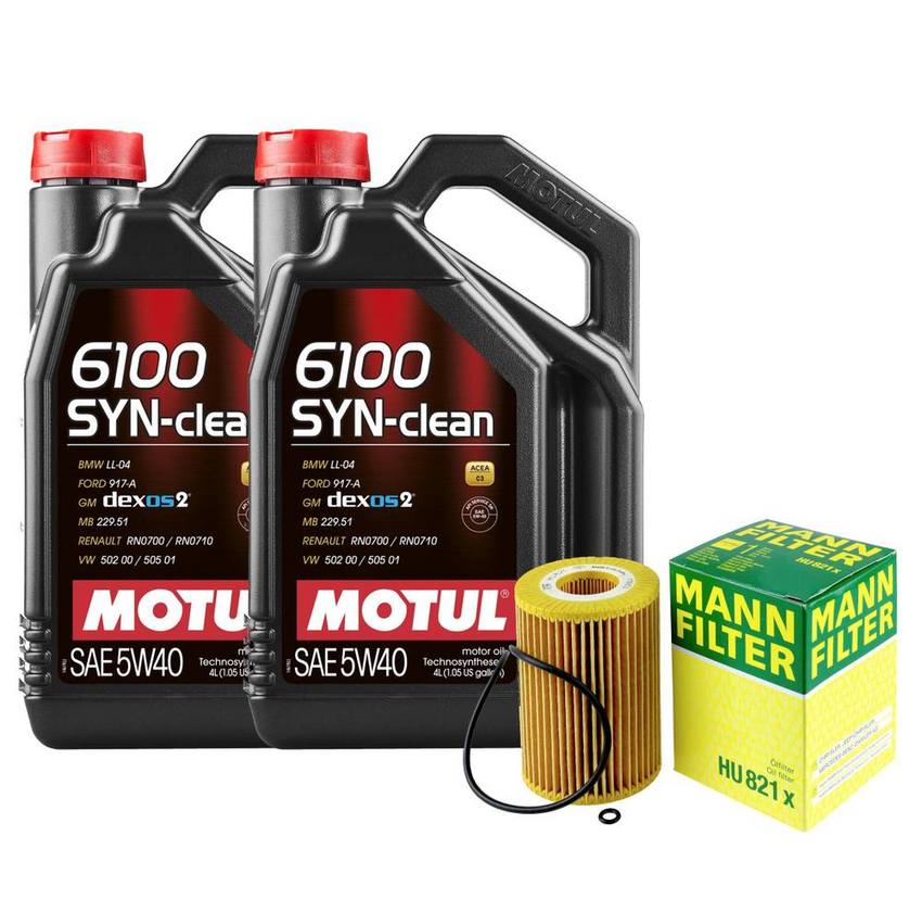 Mercedes Engine Oil Change Kit – Motul 6421800009 (5W40) (SYN-CLEAN 6100)