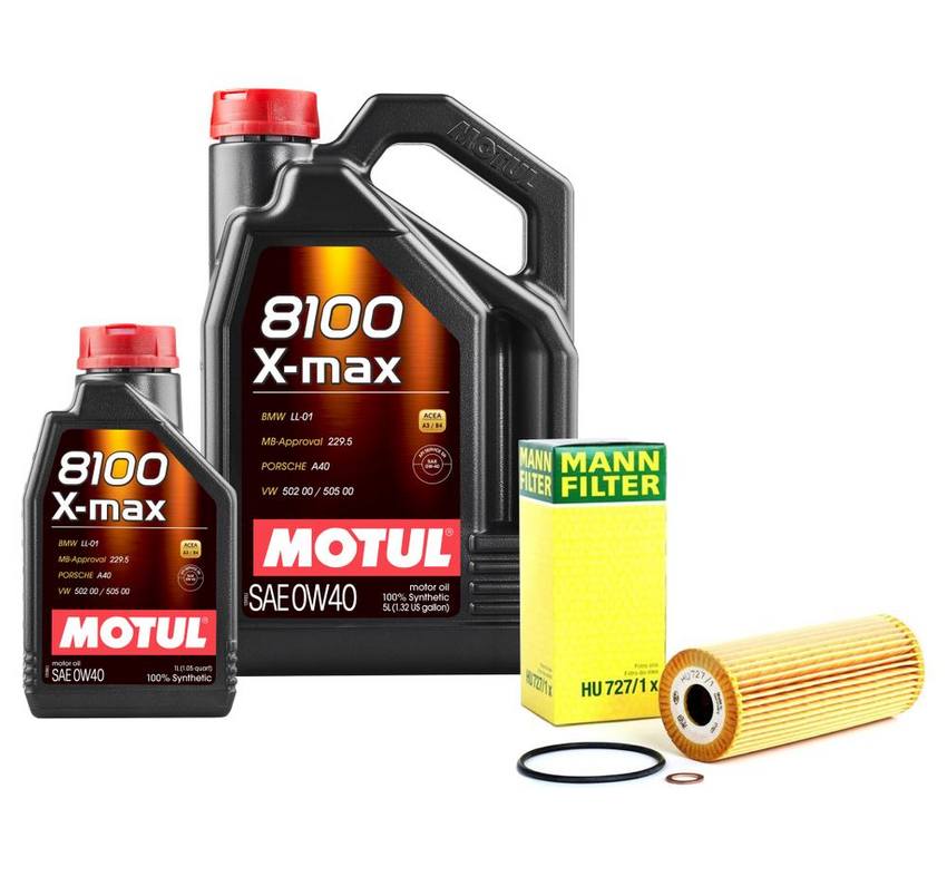 Mercedes Engine Oil Change Kit – Motul 1041800109 (0W-40) (X-MAX 8100)