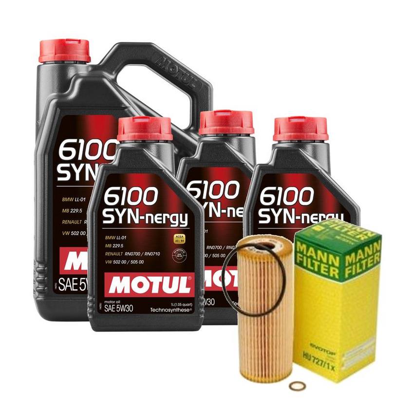 Mercedes Engine Oil Change Kit – Motul 1041800109 (5W30) (SYN-NERGY 6100)