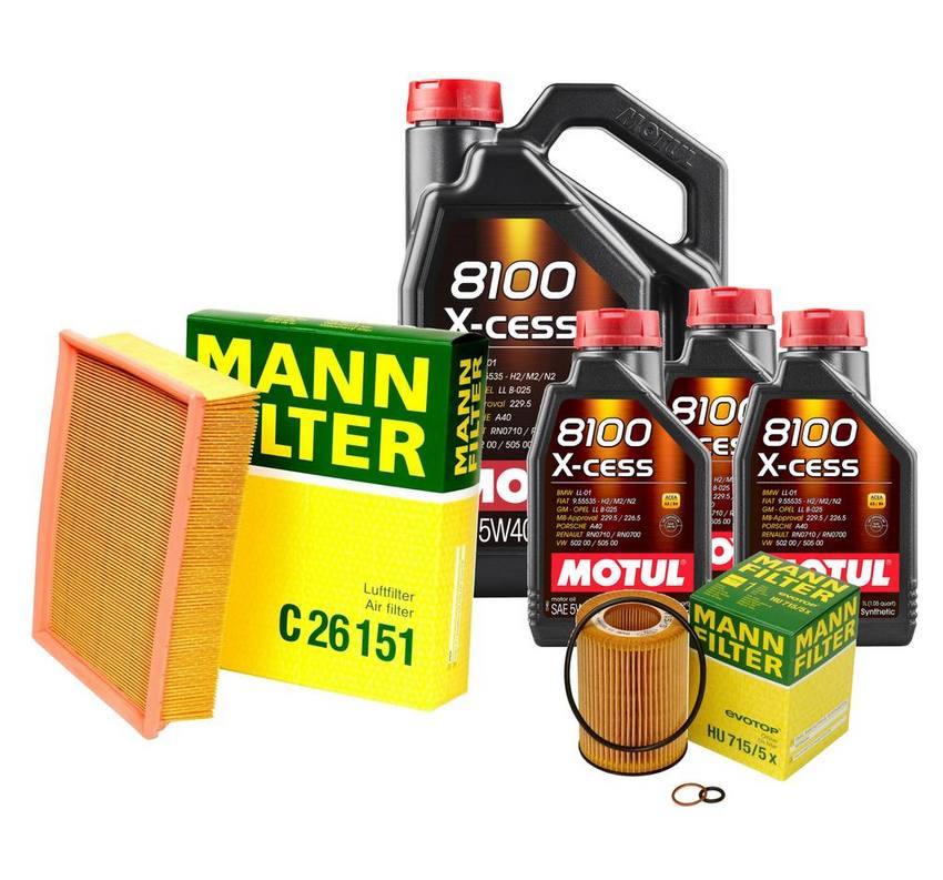 BMW Engine Oil Change Kit – Motul 13721736675 (5W40) (X-CESS 8100)