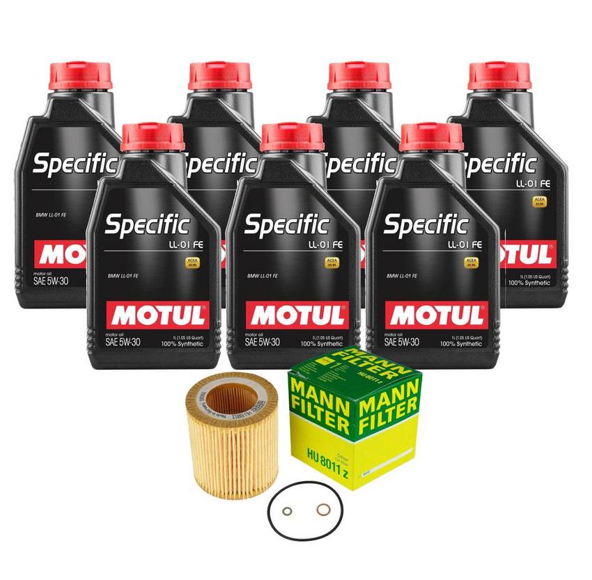 BMW Engine Oil Change Kit – Motul 11427854445 (5W-30) (SPECIFIC LL-01 FE)