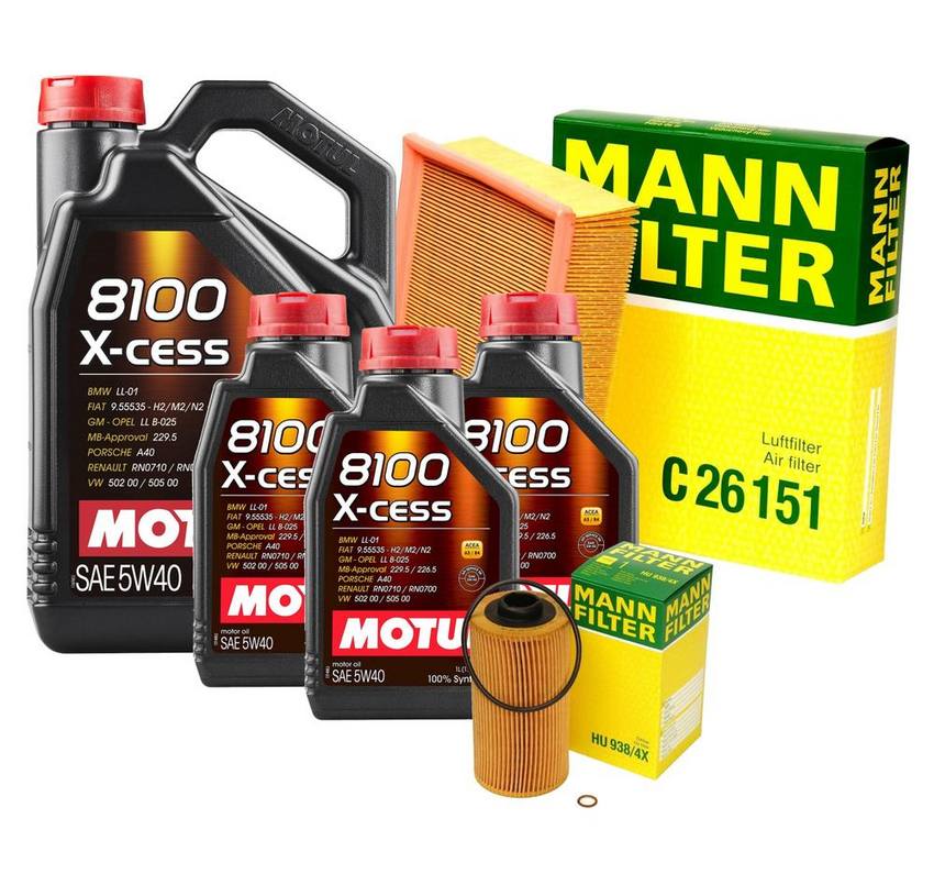 BMW Engine Oil Change Kit – Motul 13721736675 (5W40) (X-CESS 8100)