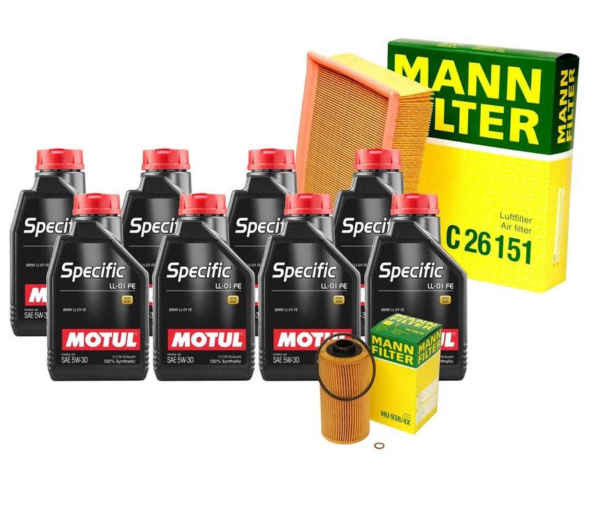 BMW Engine Oil Change Kit – Motul 13721736675 (5W30) (SPECIFIC LL-01 FE)