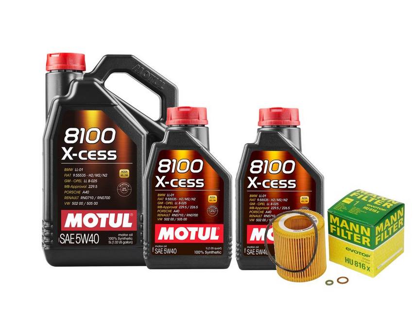 BMW Engine Oil Change Kit – Motul 11427953129 (5W40) (X-CESS 8100)