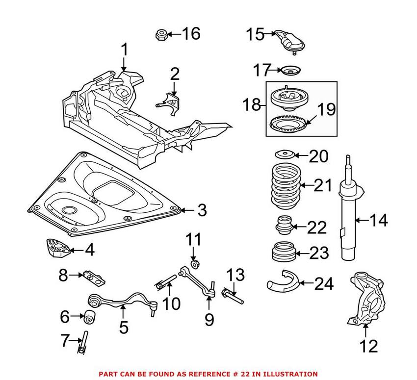 Suspension Strut Bumper – Front