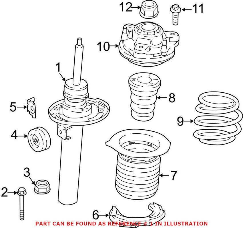 Suspension Strut – Front Pasenger Side